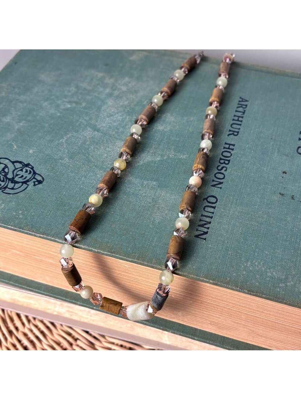 Earth Tone Beaded Necklace
